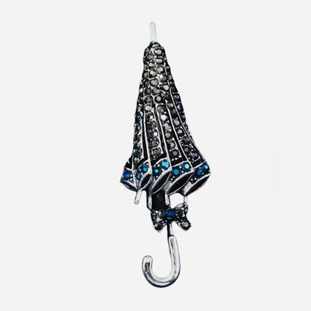 RHINESTONE UMBRELLA BROOCH‎